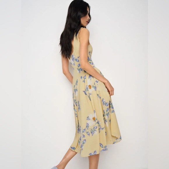 reformation Amelis Floral Midi Dress - Picture 4 of 9
